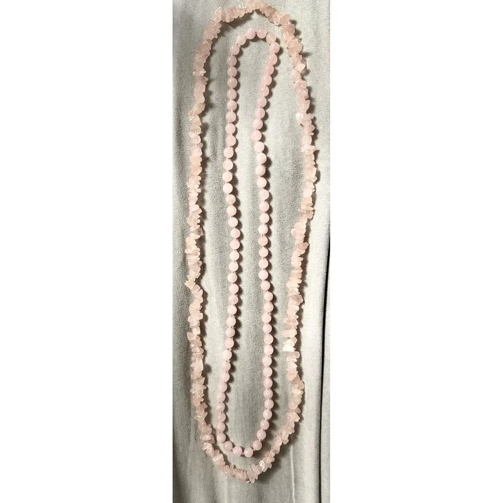 2 Rose Quartz Necklaces – 15